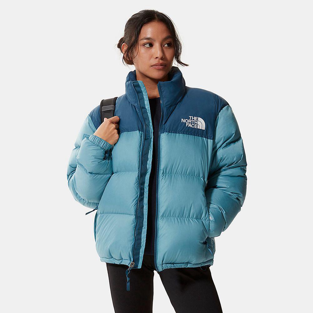 The North Face 1996 Retro Γυναικεια Μπουφάν Nuptse - Μπλε (LVQY75462)